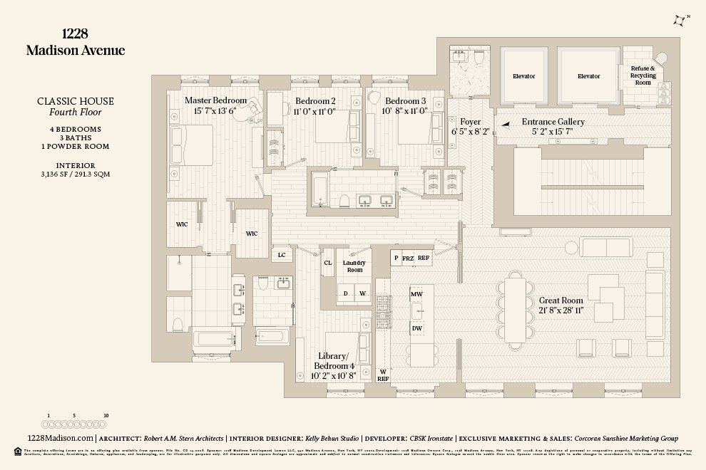1228 Madison Avenue Floor4 New York Ny New York Coops Carnegie Hill 4 Bedroom Coop For Sale