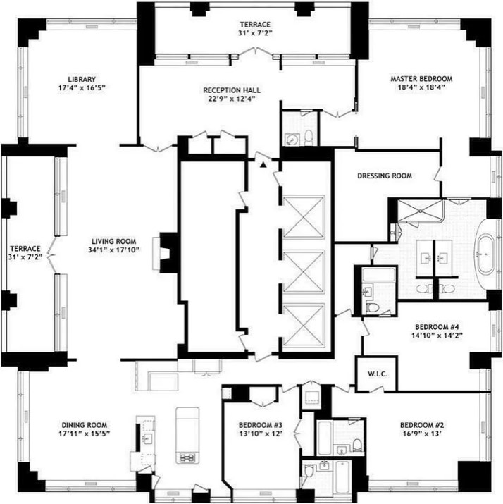 240 Riverside Boulevard, Unit PHSUITE1 photo 33