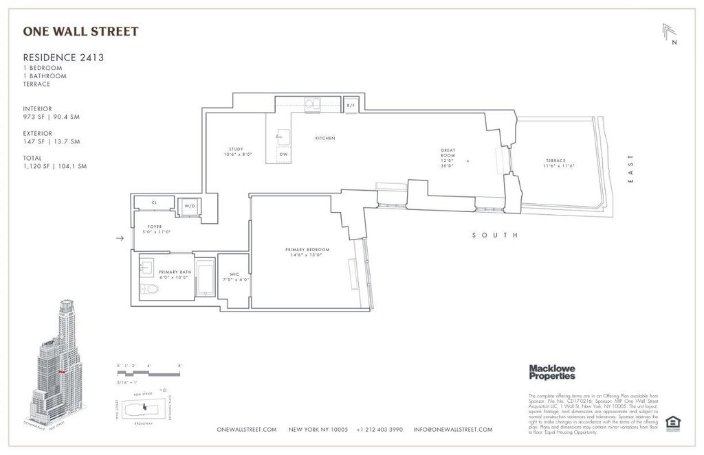 1 Wall Street, Unit 2413 photo 6