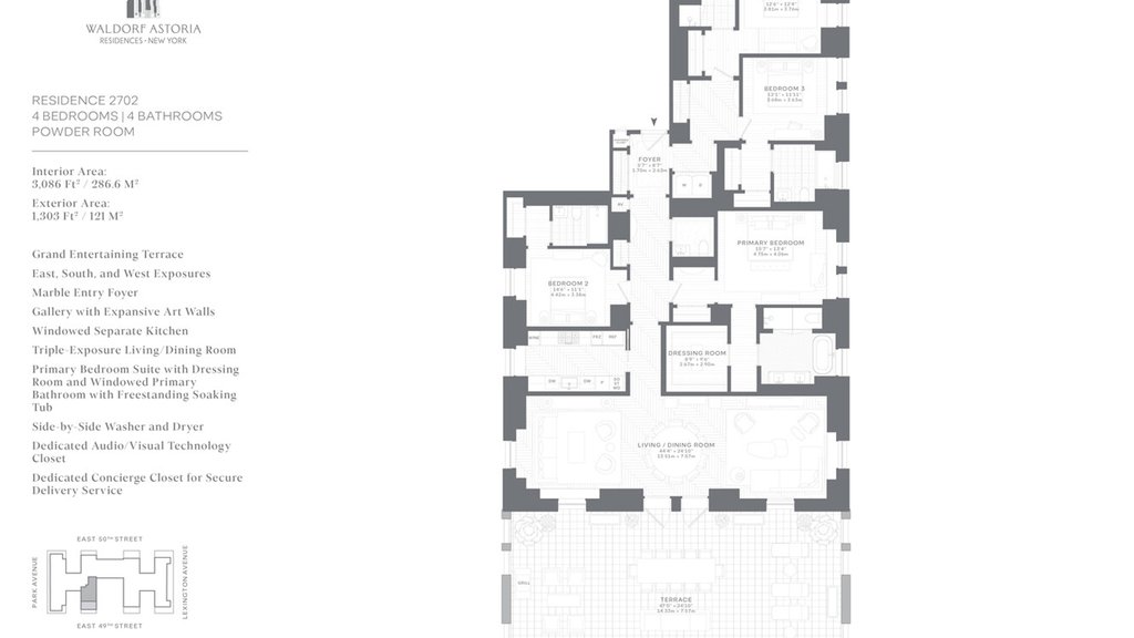 303 Park Avenue, Unit 2702 photo 30