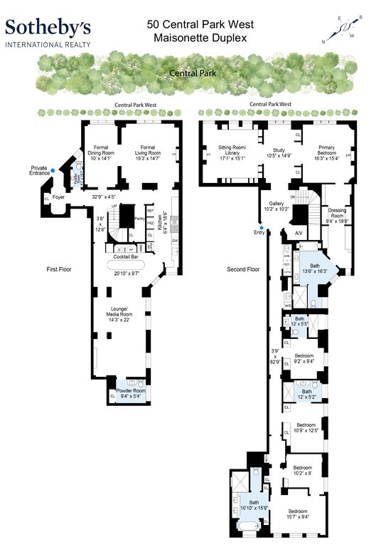 50 Central Park West, Unit Maisonette photo 32