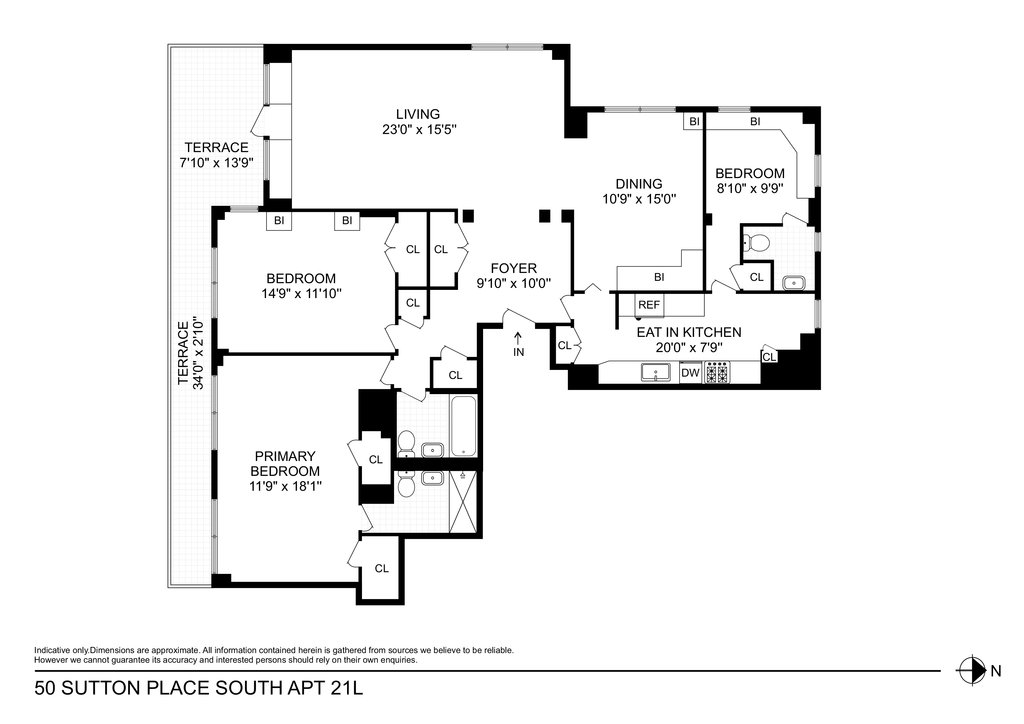 50 Sutton Place South, Unit 21L photo 12