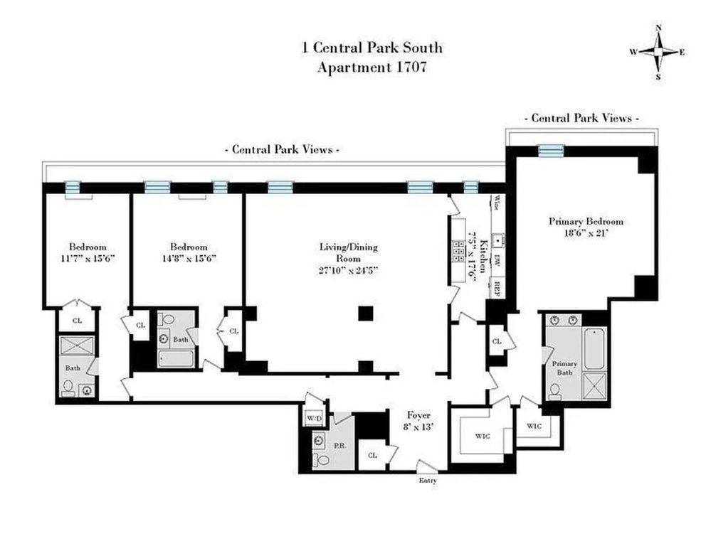 1 Central Park South, Unit RES1707 photo 21