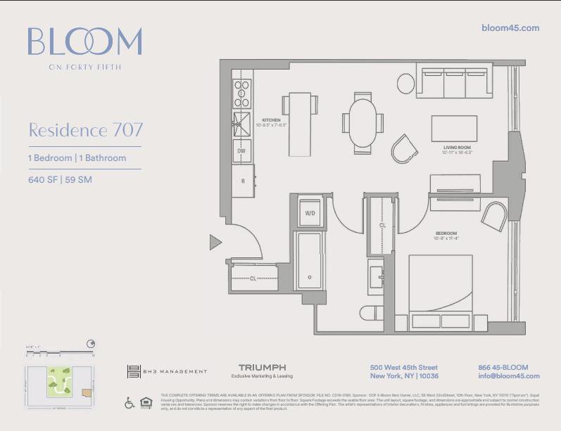 500 West 45th Street, Unit 707 photo 13