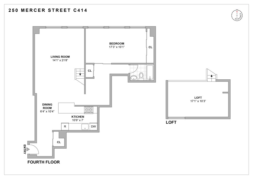 250 Mercer Street, Unit C414 photo 14
