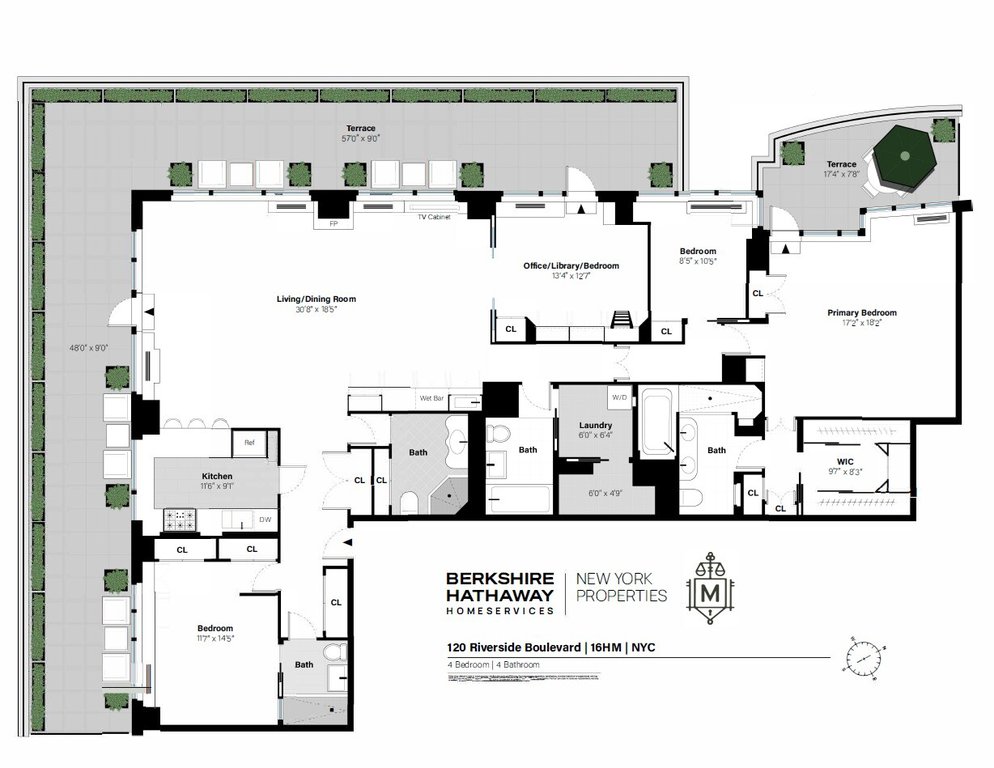 120 Riverside Boulevard, Unit 16HM photo 19