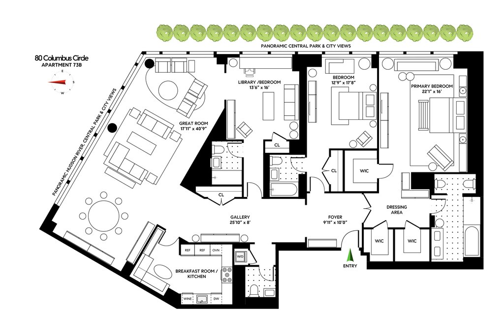 80 Columbus Circle, Unit NT73B photo 37