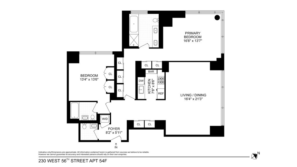 230 West 56th Street, Unit 54F photo 12