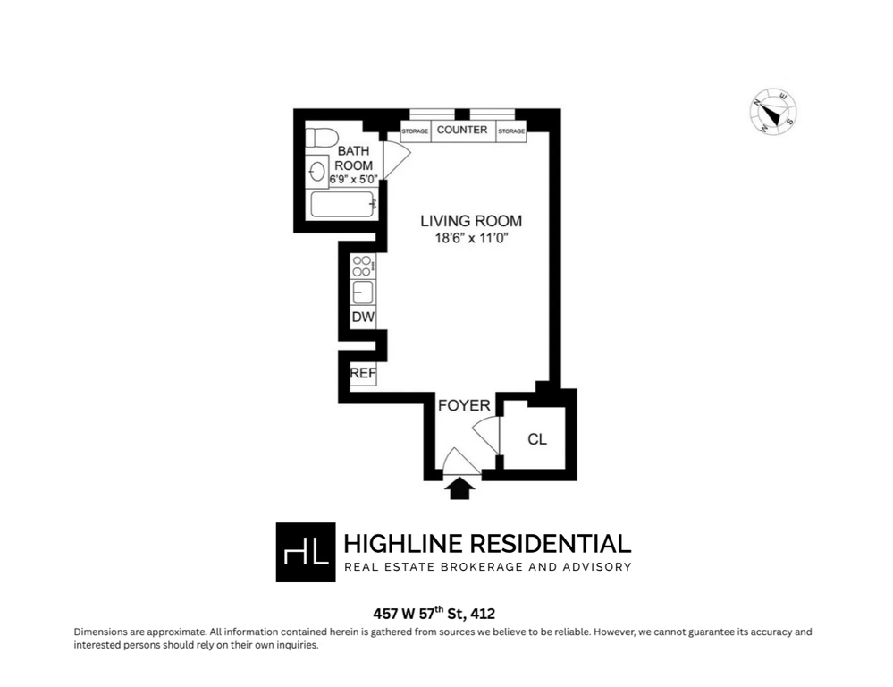 457 West 57th Street, Unit 412 photo 6