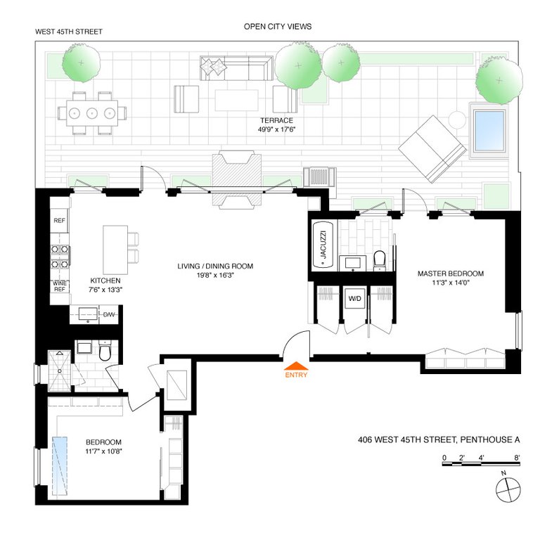 406 West 45th Street, Unit PHA photo 11