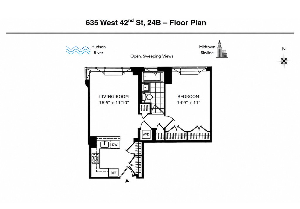 635 West 42nd Street, Unit 24B photo 17