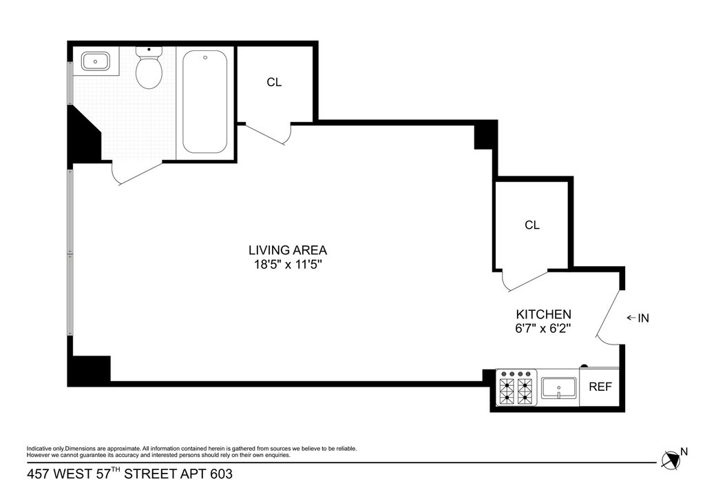 457 West 57th Street, Unit 603 photo 10