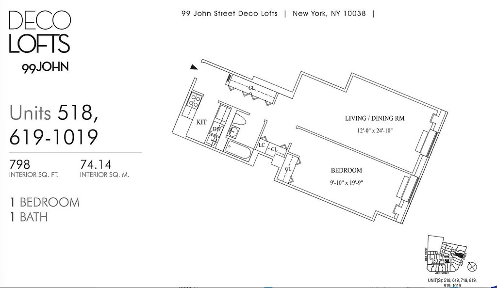99 John Street, Unit 619 photo 20