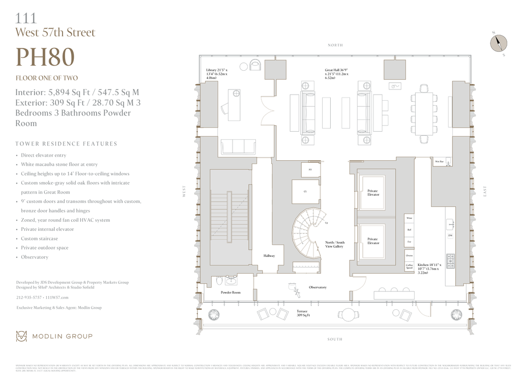 111 West 57th Street, Unit PH80 photo 20
