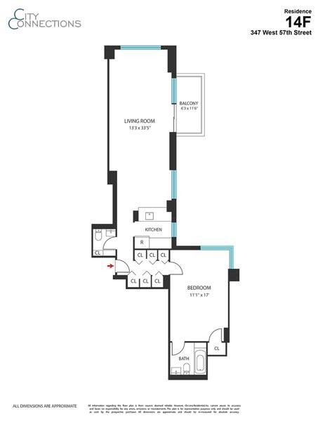347 West 57th Street, Unit 14F photo 14