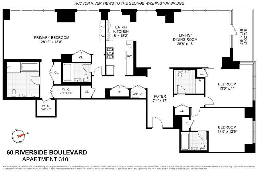 60 Riverside Boulevard, Unit 3101 photo 19