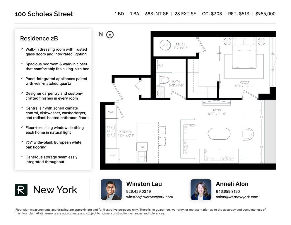 100 Scholes Street, Unit 2B photo 8