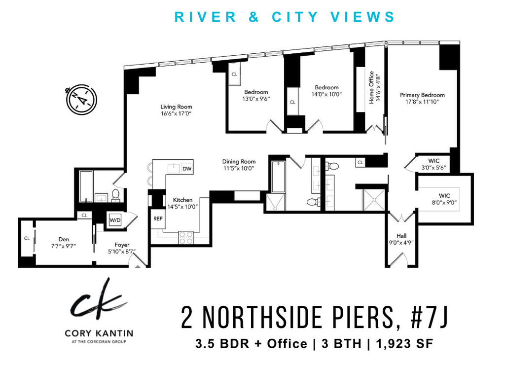 2 Northside Piers, Unit 7J photo 16