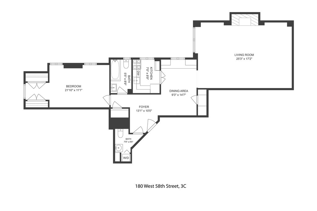 180 West 58th Street, Unit 3C photo 9