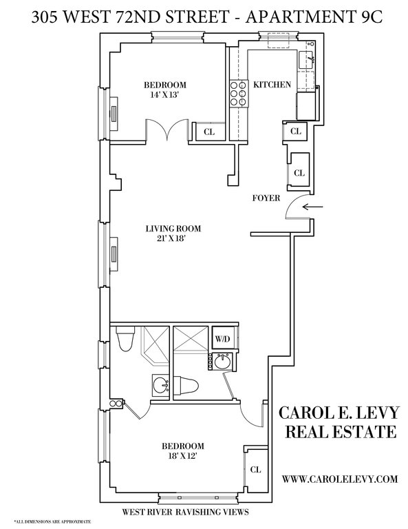305 West 72nd Street, Unit 9C