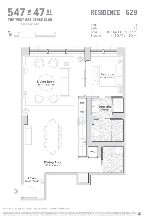 547 West 47th Street, Unit 629 photo 32