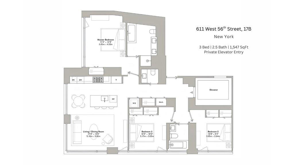 611 West 56th Street, Unit 17B photo 22
