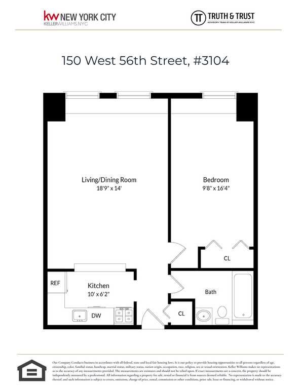 150 West 56th Street, Unit 3104 photo 13