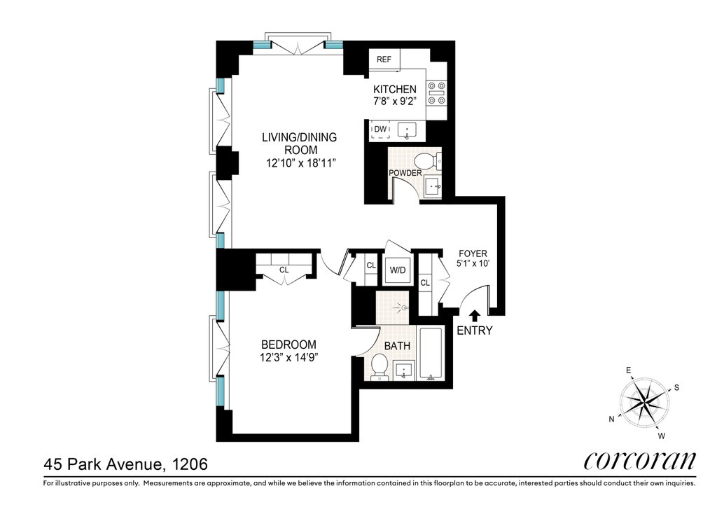 45 Park Avenue, Unit 1206 photo 8