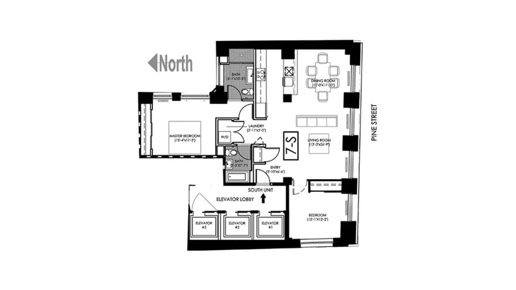 50 Pine Street, Unit 7S photo 3