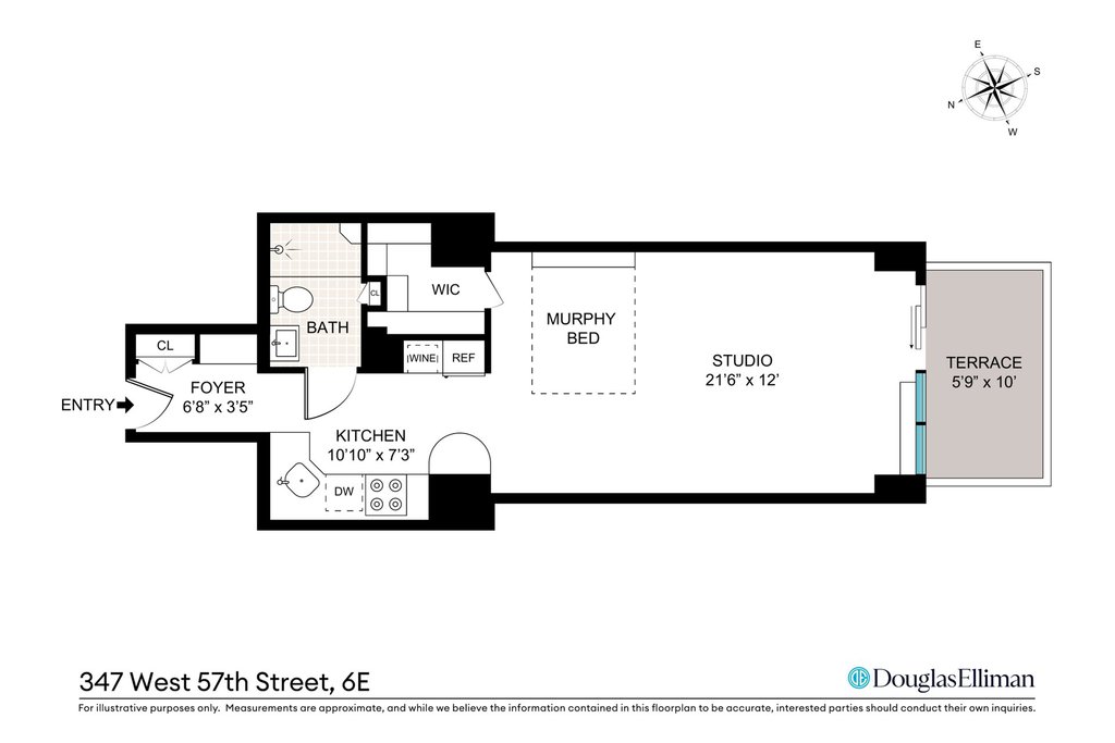 347 West 57th Street, Unit 6E