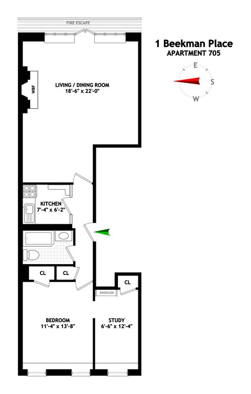 1 Beekman Place, Unit 705 photo 8