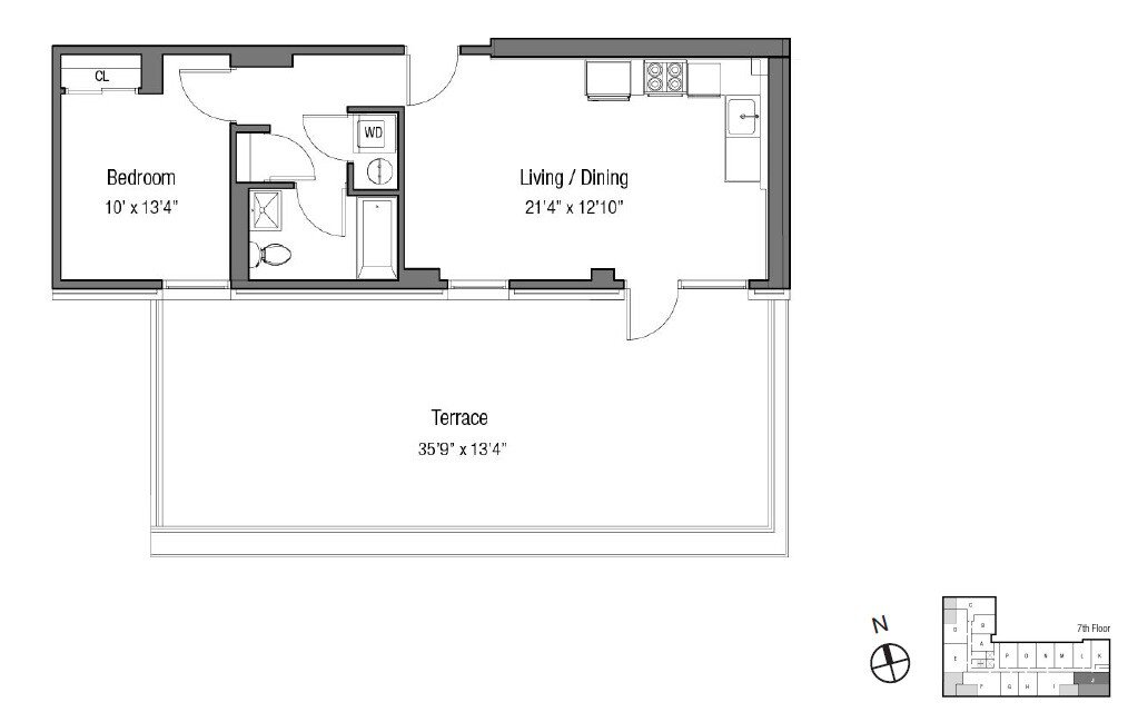 123 Hope Street, Unit 7J photo 7