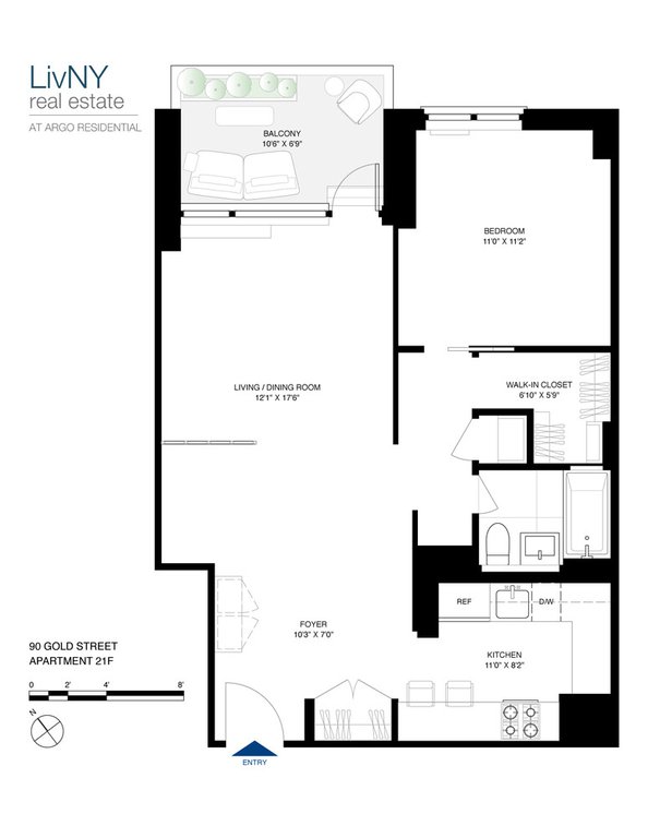 90 Gold Street, Unit 21F photo 6