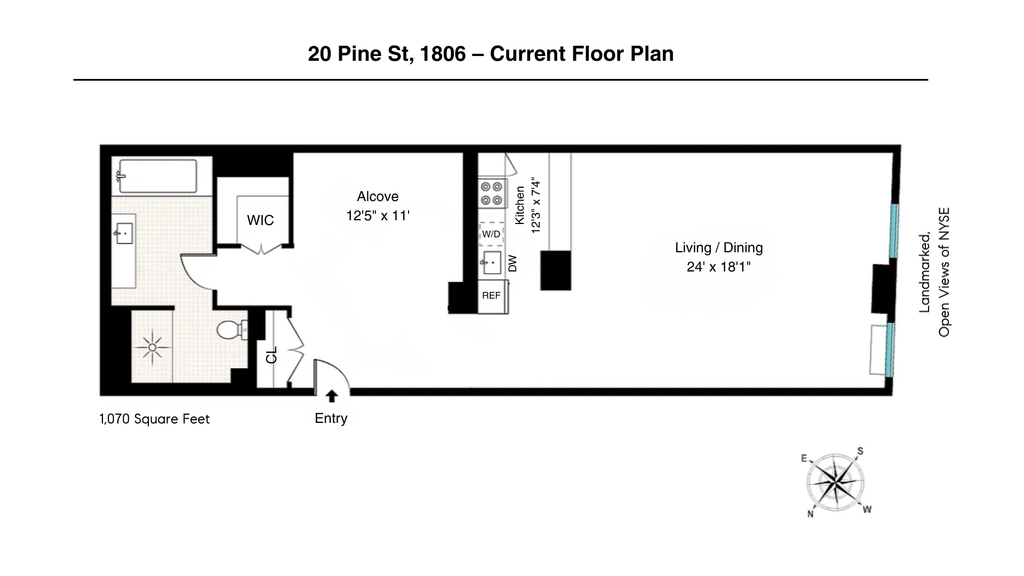 20 Pine Street, Unit 1806 photo 13
