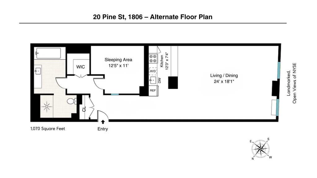 20 Pine Street, Unit 1806 photo 14