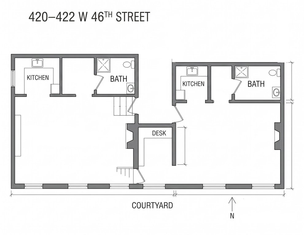 420 West 46th Street, Unit B1B2 photo 17