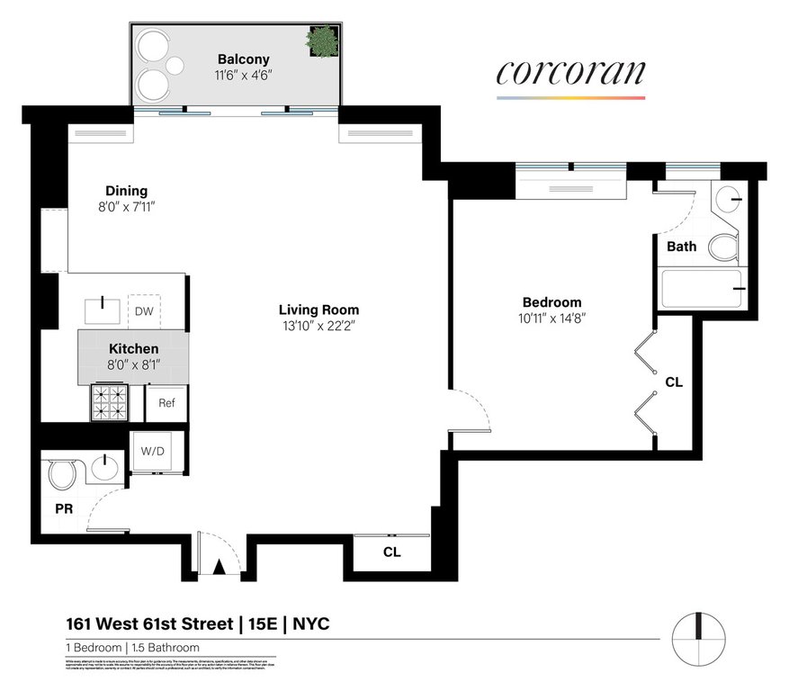 161 West 61st Street, Unit 15E photo 11