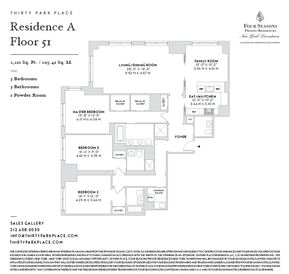 30 Park Place 51a New York Ny 10007 New York Condos Tribeca