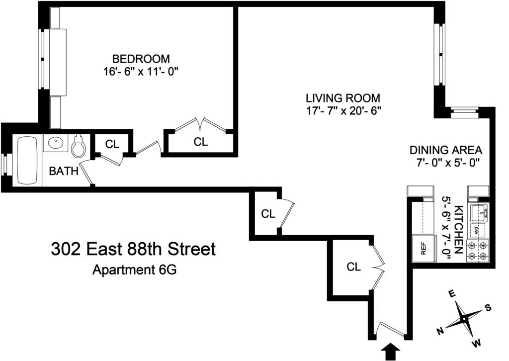 Image 1 of 5 for 302 East 88th Street #6G in Manhattan, New York, NY, 10128