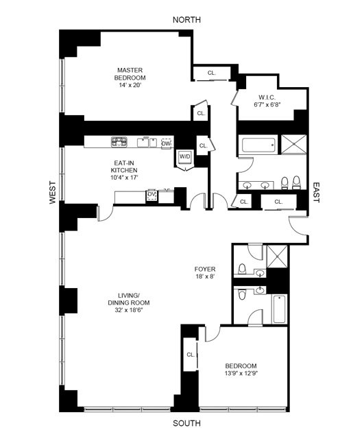 845 United Nations Plaza 42c New York Ny 10017 Condos Floor Plan